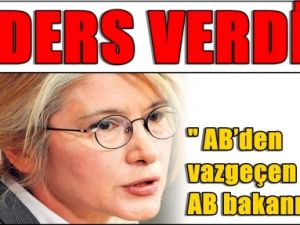 Emine Ülker Tarhan; AB'den Vazgeçmiş AB Bakanı