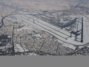 Karla kaplı İstanbul'un havadan görüntüsü