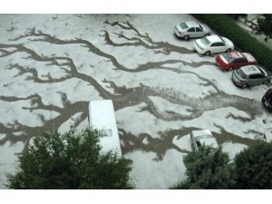 HAZİRANDA BEYAZA BÜRÜNDÜ