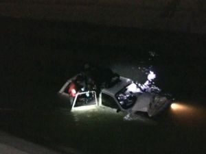 Otomobil çaya uçtu: 1 ölü, 1 kayıp