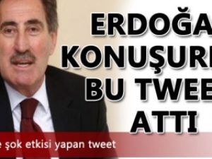 Erdoğan konuşurken bu tweeti attı! İşte Ertuğrul Günay'dan şok tweet!