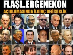 Flaş!..Ergenekon açıklamasında ilginç değişiklik