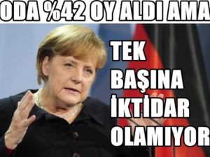 Merkel Erdoğan Gibi % 42 Aldı Ama Hükumet Zor
