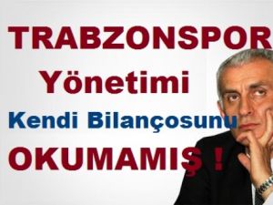 BİLANÇO'larını OKUMAMIŞLAR..!