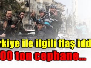 Türkiye ile ilgili flaş iddia! 400 ton cephane...