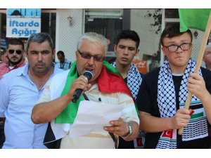 LAPSEKİ'DE PROTESTO