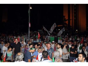 İSTANBUL'DA GAZZE PROTESTOSU