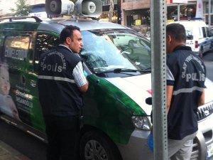 İHSANOĞLU'NUN SEÇİM ARACINA ŞOK SALDIRI