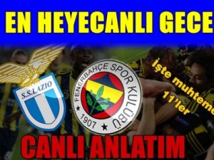 İşte Muhtemel 11'ler