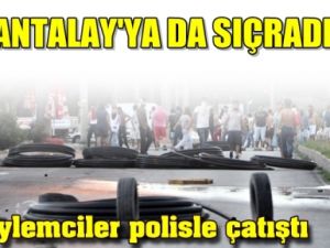 Antalya'da Polis Direnişçilerle Çatıştı