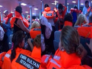 FERİBOTTA BÜYÜK PANİK İŞTE O GÖRÜNTÜLER