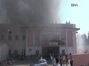 HASTANEDE YANGIN-İLK GÖRÜNTÜLER