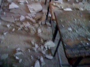 Sınıfta faciadan dönülmüş!