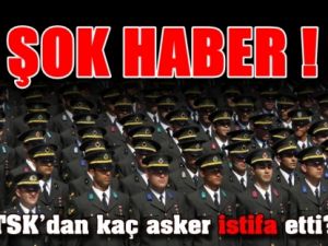 Şok Haber TSK'dan kaç asker istifa etti?