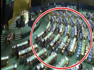 ERDOĞAN KONUŞMADAN ÖNCE SALON BOŞALDI