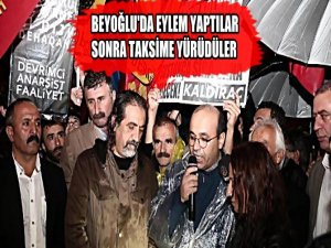 BEYOĞLU'NDA IŞİD KARŞITI PROTESTO YÜRÜYÜŞÜ