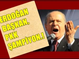 'Erdoğan Başkan, PKK şampiyon'