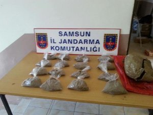 2 KİLO BONZAİ İLE YAKALANDI