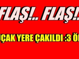 Uçak yere çakıldı: 3 ölü