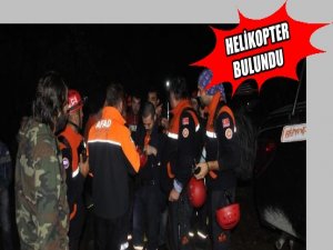 DÜŞEN HELİKOPTER BULUNDU