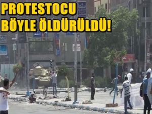 Protestocu böyle öldürüldü!