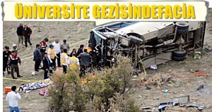 TRAFİK KATLİAMI 8 ÜNİVERSİTELİ ÖLDÜ 19 YARALI