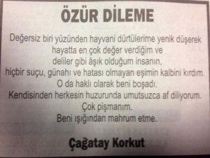 'HAYVANİ DÜRTÜLERİME YENİK DÜŞTÜM'