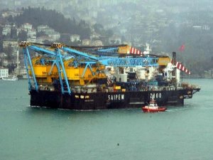 DEV GEMİ  İSTANBUL BOĞAZI'NDAN GEÇTİ