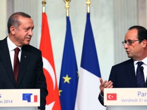 ERDOĞAN FRANSA'DA KONUŞTU; BEN DEMOKRATİK BİR LİDERİM DARBECİ SİSİ İLE AYNI MASADA OTURAMAM