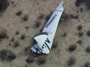 UZAYA TURİST TAŞIYACAK ARAÇ DENEME UÇUŞUNDA DÜŞTÜ