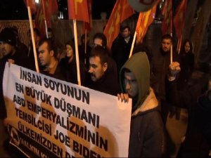 JOE BİDEN'E İSTANBUL'DA PROTESTO