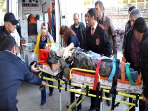 EKİP ARACI TAKLA ATTI