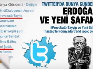 #ProvokatörTayyip dünya TT listesinde!