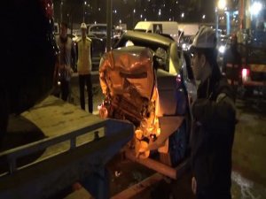 TEM'DE İKİ KAZA BİRDEN