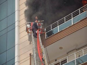 ÖLEN İTFAİYECİNİN DÜŞME ANI GÖRÜNTÜLERİ ÇIKTI