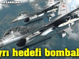 7 ayrı hedefi bombaladı!