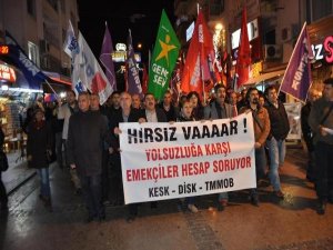 İZMİR'DE "HIRSIZ VAAAR" PROTESTOSU
