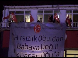 MHP BİNASINA GECE YARISI POLİS  BASKINI