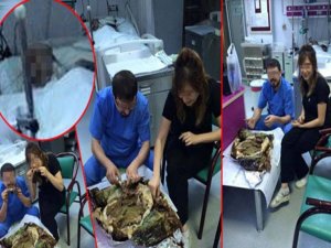 HASTANE YOĞUN BAKIMINDA KEBAP PARTİSİ TWITTER'İ SALLADI