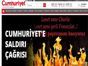CUMHURİYET GAZETESİNE ŞOK TEHDİT