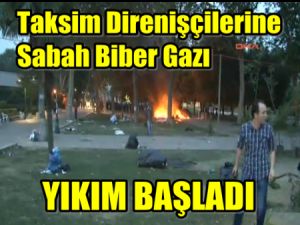 Taksim Gezi Parkı Direnişine Çok Ser Müdahele