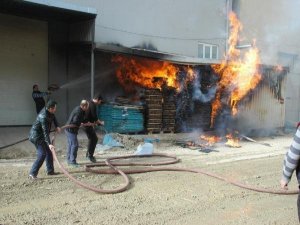 İNEGÖL'DE BÜYÜK YANGIN