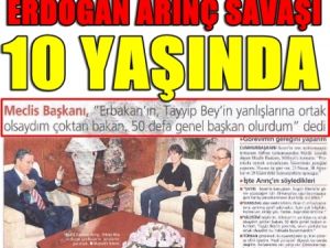 ARINÇ; "Tayyip Bey'in yanlışlarına ortak olsaydım