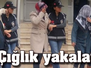 Çığlık yakalattı!