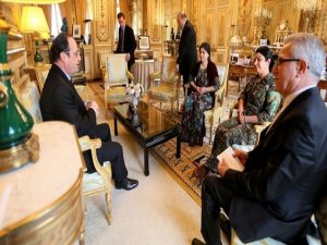 KÜRT BAŞKANLAR SARAYDA AĞIRLANDI