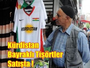 Kürdistan bayraklı Tişörtler satışa Çıktı