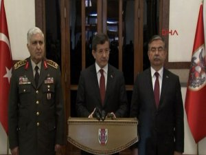 DAVUTOĞLU VE GENELKURMAY BAŞKANINDAN ORTAK AÇIKLAMA