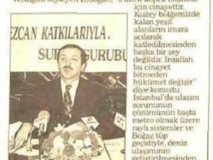 Başbakan: Yeni köprü İstanbul  İçin Cinayettir