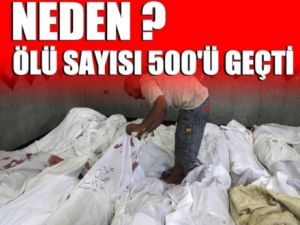 Mısır'da Ölenlerin Sayısı 500'ü Geçti
