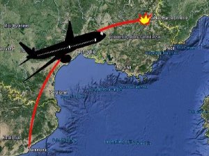 DÜŞEN UÇAĞIN İLK GÖRÜNTÜLERİ ULAŞTI